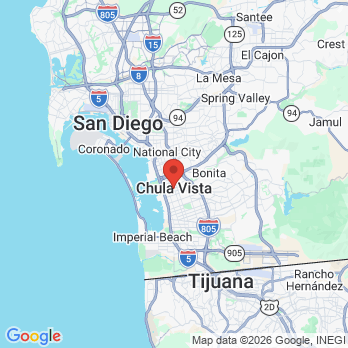 Map to Gentle Care Family Dentistry office in Chula Vista, CA