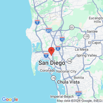 Map to Marcos Ortega, DDS office in San Diego, CA