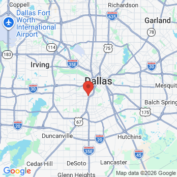 Map to Atlantis Dental office in Dallas, TX