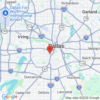 Map to Bella Family Dental Dallas office in Dallas, TX