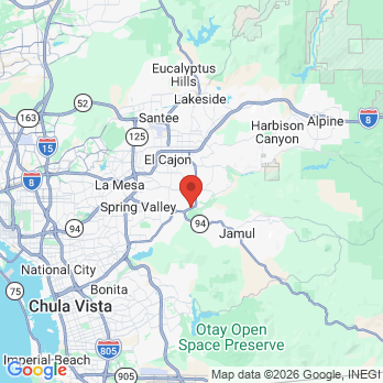 Map to Emergency Dentist Rancho San Diego office in El Cajon, CA