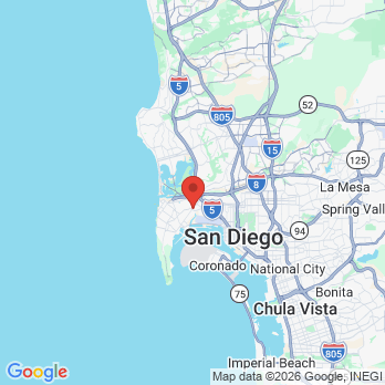 Map to Brian Devers, DDS office in San Diego, CA
