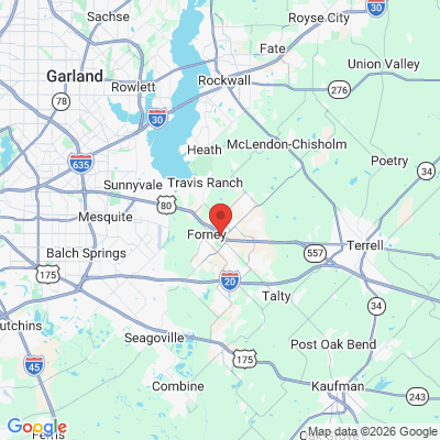 Map to  office in Forney, TX