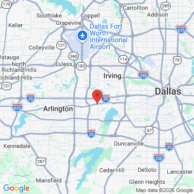 Map to  office in Grand Prairie, TX