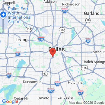 Map to Dental Republic Oak Cliff office in Dallas, TX