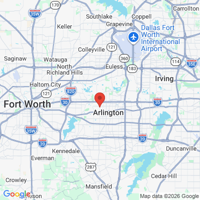 Map to  office in Arlington, TX