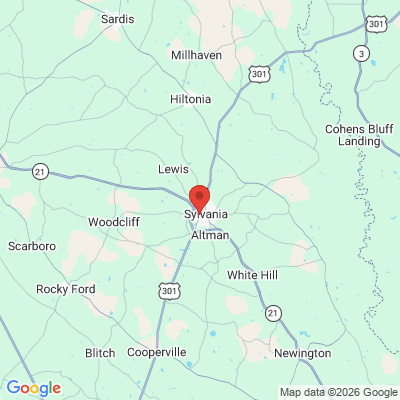 Map to  office in Sylvania, GA