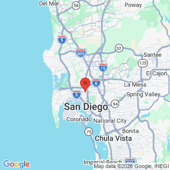 Map to Marina Shapiro DDS office in San Diego, CA