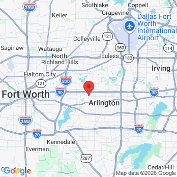 Map to Envision Dental Spa office in Arlington, TX