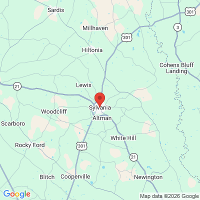 Map to  office in Sylvania, GA