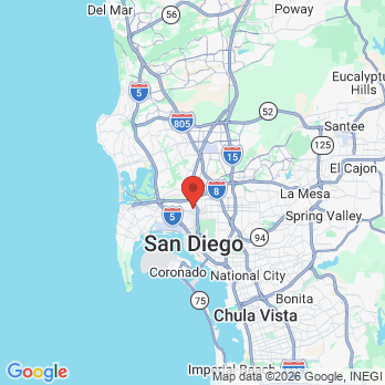 Map to San Diego Periodontics office in San Diego, CA
