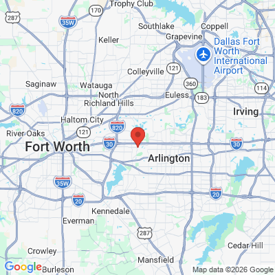 Map to  office in Fort Worth, TX