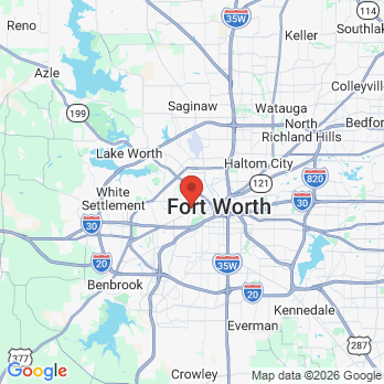 Map to Samuel Kitching Jr., DDs office in Fort Worth, TX