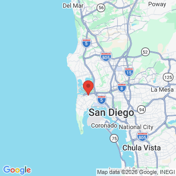 Map to Dental Express office in San Diego, CA