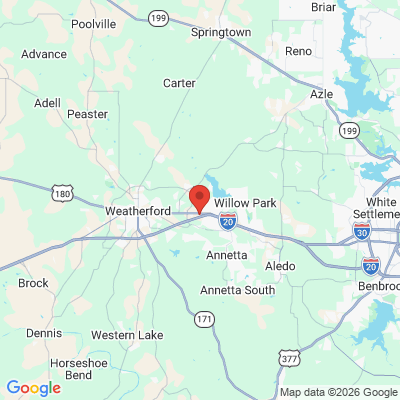 Map to  office in Hudson Oaks, TX