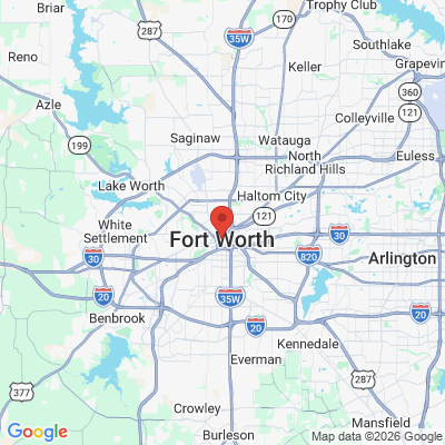 Map to  office in Fort Worth, TX