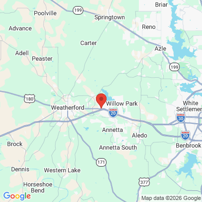 Map to  office in Hudson Oaks, TX
