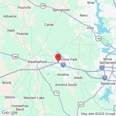 Map to  office in Hudson Oaks, TX