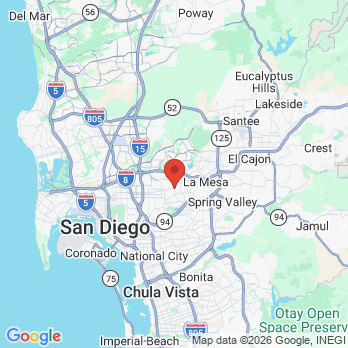 Map to san diego first family dentistry office in San Diego, CA