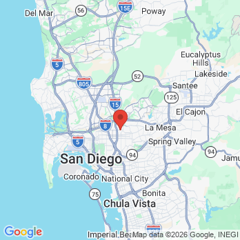 Map to Lynne A. March DDS  office in San Diego, CA