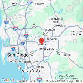 Map to Authentic Dental Designs - Meghan Toland, D.M.D. office in La Mesa, CA