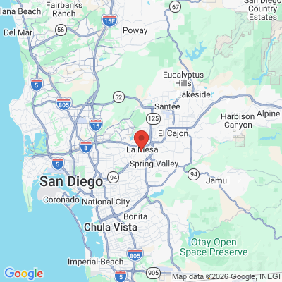 Map to  office in La Mesa, CA