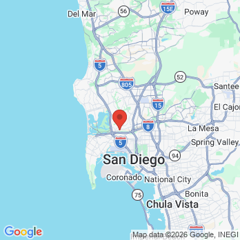Map to David Toma office in San Diego, CA