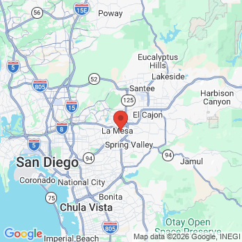 Map to LA MESA DENTAL ARTISTRY office in La Mesa, CA