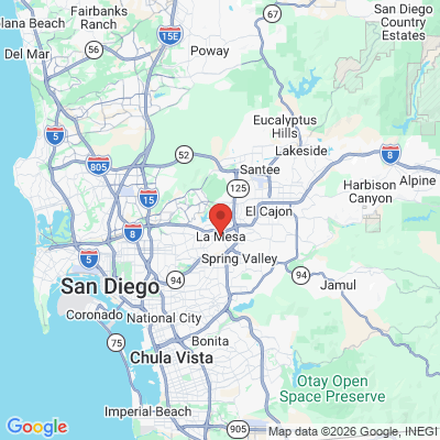 Map to  office in La Mesa, CA