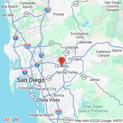 Map to  office in La Mesa, CA