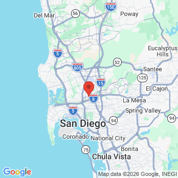 Map to Emergency Dentist Mission Valley office in San Diego, CA