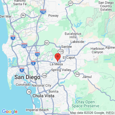 Map to  office in La Mesa, CA