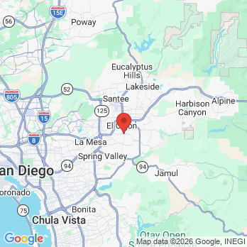 Map to Richard S. Prouse, D.D.S. office in El Cajon, CA