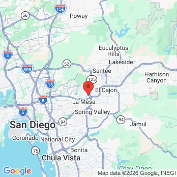 Map to Dr. Ben Anella   Dr Thomas Waddell office in La Mesa, CA