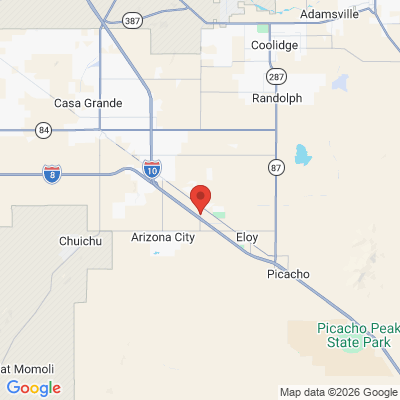 Map to Precious Detnal service, PLC office in Eloy, AZ