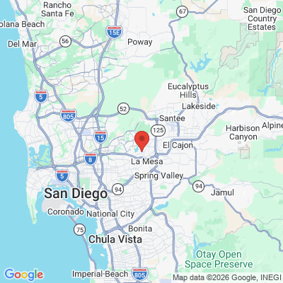 Map to  office in La Mesa, CA