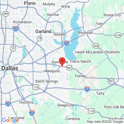 Map to  office in Sunnyvale, TX