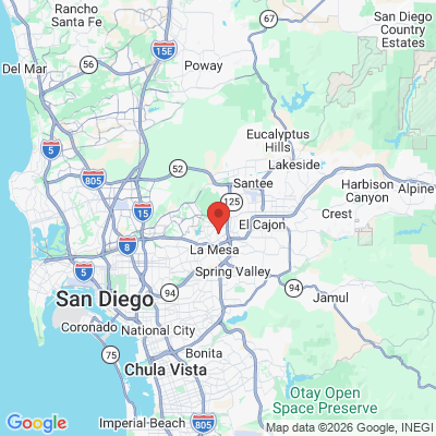 Map to  office in La Mesa, CA