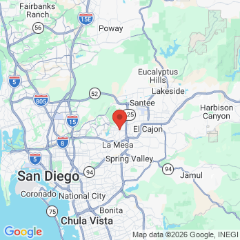 Map to Brite Smile Dental office in San Diego, CA