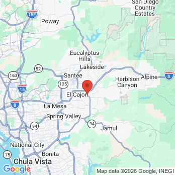 Map to Lumin Dental office in El Cajon, CA