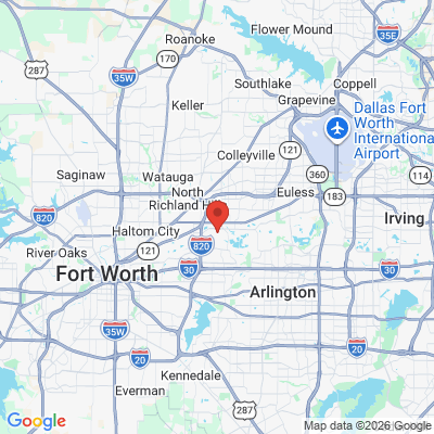 Map to  office in North Richland Hills, TX