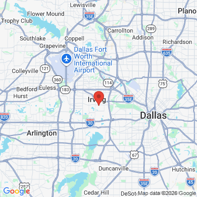 Map to  office in Irving, TX