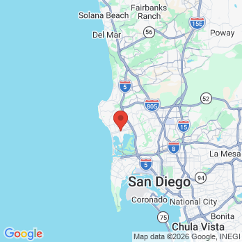 Map to Grand Family Dental office in San Diego, CA