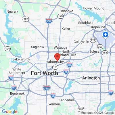 Map to  office in Haltom City, TX