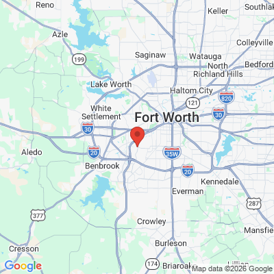Map to  office in Fort Worth, TX