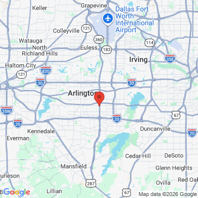 Map to  office in Arlington, TX