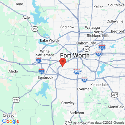 Map to  office in Fort Worth, TX