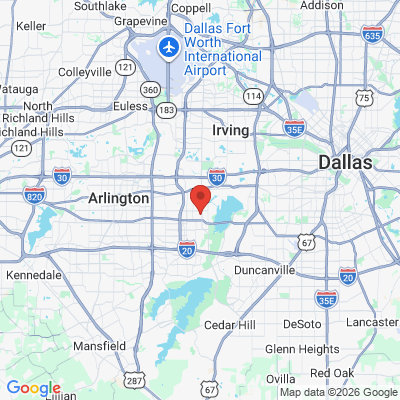 Map to  office in Grand Prairie, TX