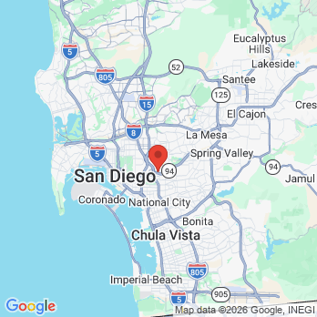 Map to PopUp Smiles office in San Diego, CA