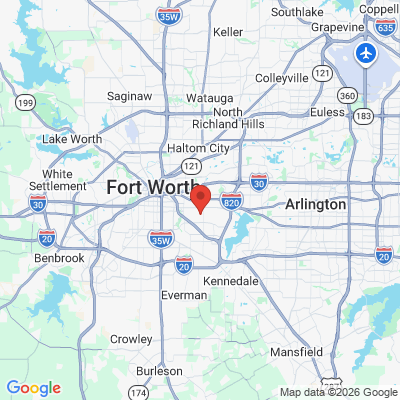 Map to  office in Fort Worth, TX